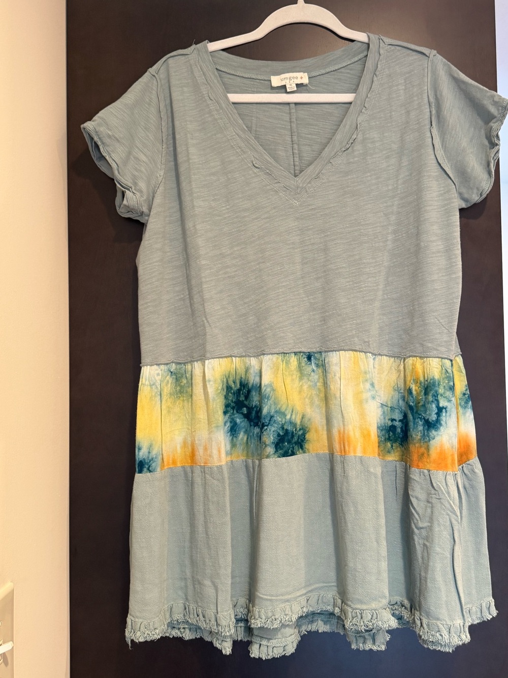 UMGEE + Seafoam Tiered Dress